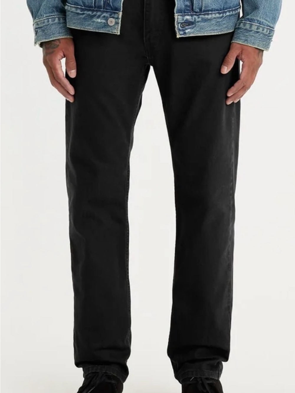 Men's Levi’s 505 Straight Black Jeans - Classic Fit